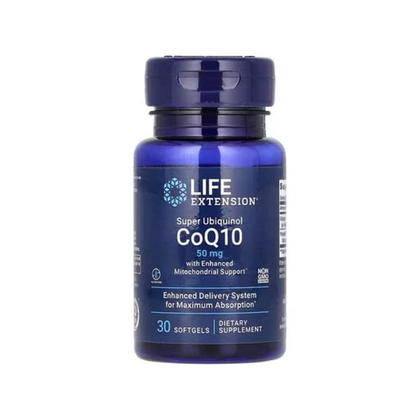 Super Ubiquinol CoQ10 50mg (30 mīkstās kapsulas) - Life Extension - Vitamins.lv