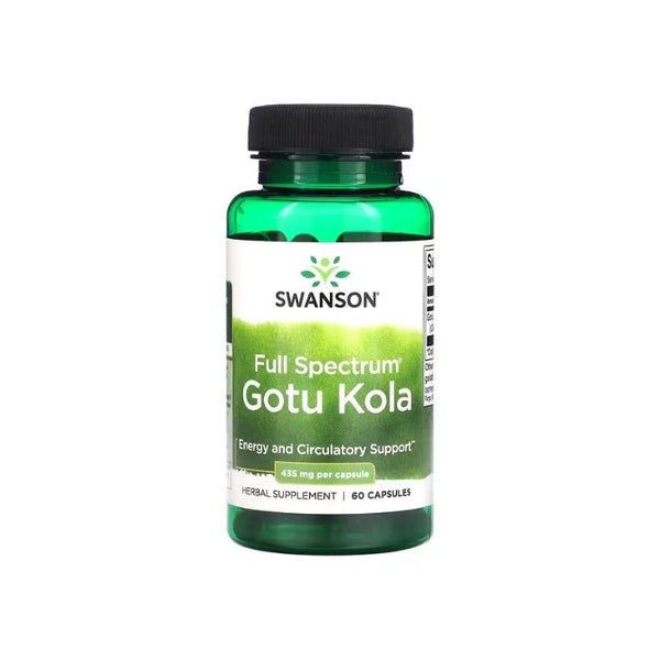 Pilna spektra Gotu Kola 435 mg (60 kapsulas) - Swanson Vitamins - Vitamins.lv