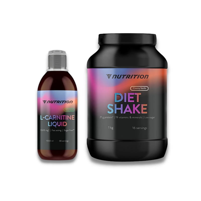 L-karnitīna šķidrums (1000 ml) + Diet Shake (1 kg) Komplekts
