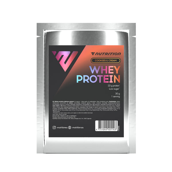 VNutrition Whey Protein vadakuvalgupulbri näidispakk (30g)