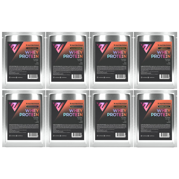 VNutrition Whey Protein vadakuvalgupulbri näidiste komplekt (8 x 30 g)