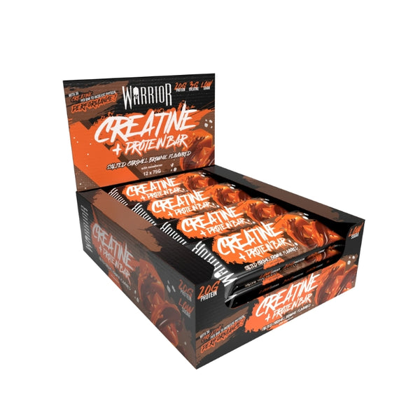 Warrior valgu- ja kreatiinibatoon (12 x 75 g)