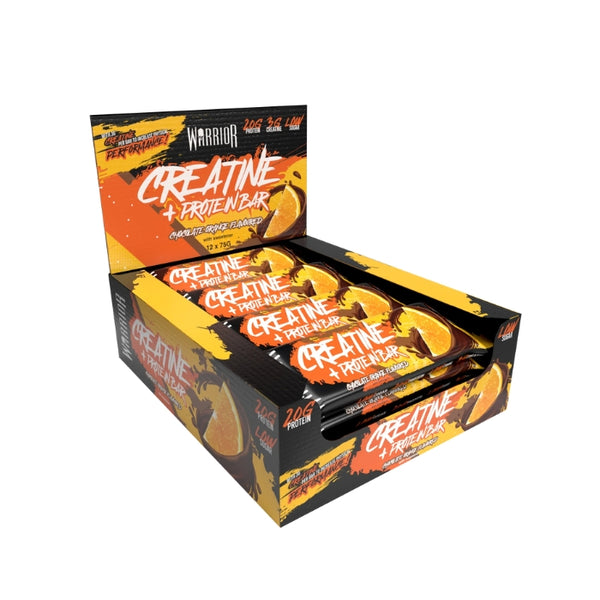 Warrior valgu- ja kreatiinibatoon (12 x 75 g)