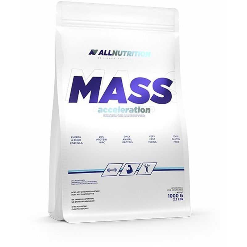Mass Acceleration (1000 g)  All Nutrition.